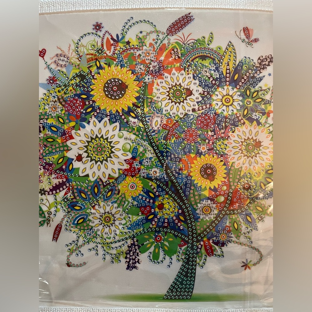 Diamond Daze Storage Box-Multicolor Tree comes w/ everything you need to finish
